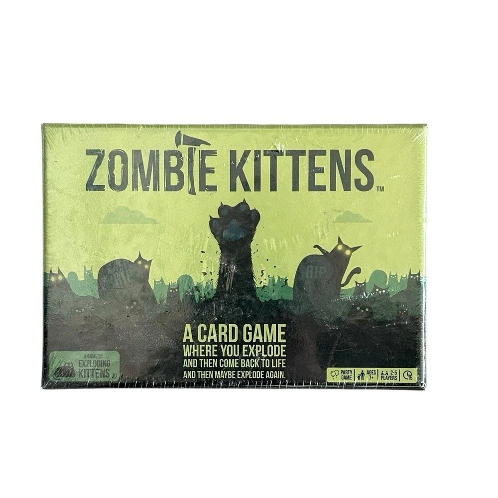 Zombie Kittens Card Game Family Game New Sealed 2-5 Players Family Friendly‎